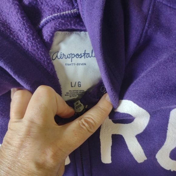 Aeropostale eighty seven Hoodie size large - Picture 2 of 3